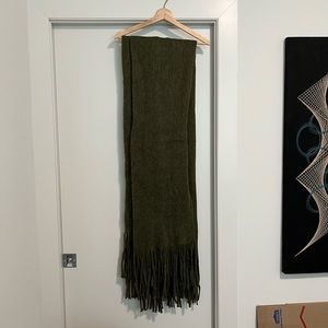 Anthropologie scarf, extra wide and long, green
